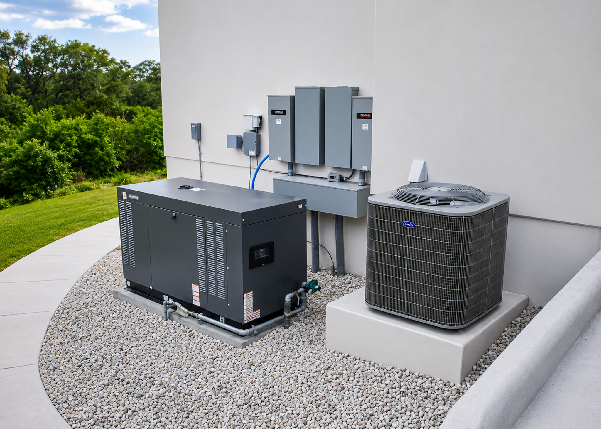 Wendt Electrical Services commercial generator installation in Victoria, Texas