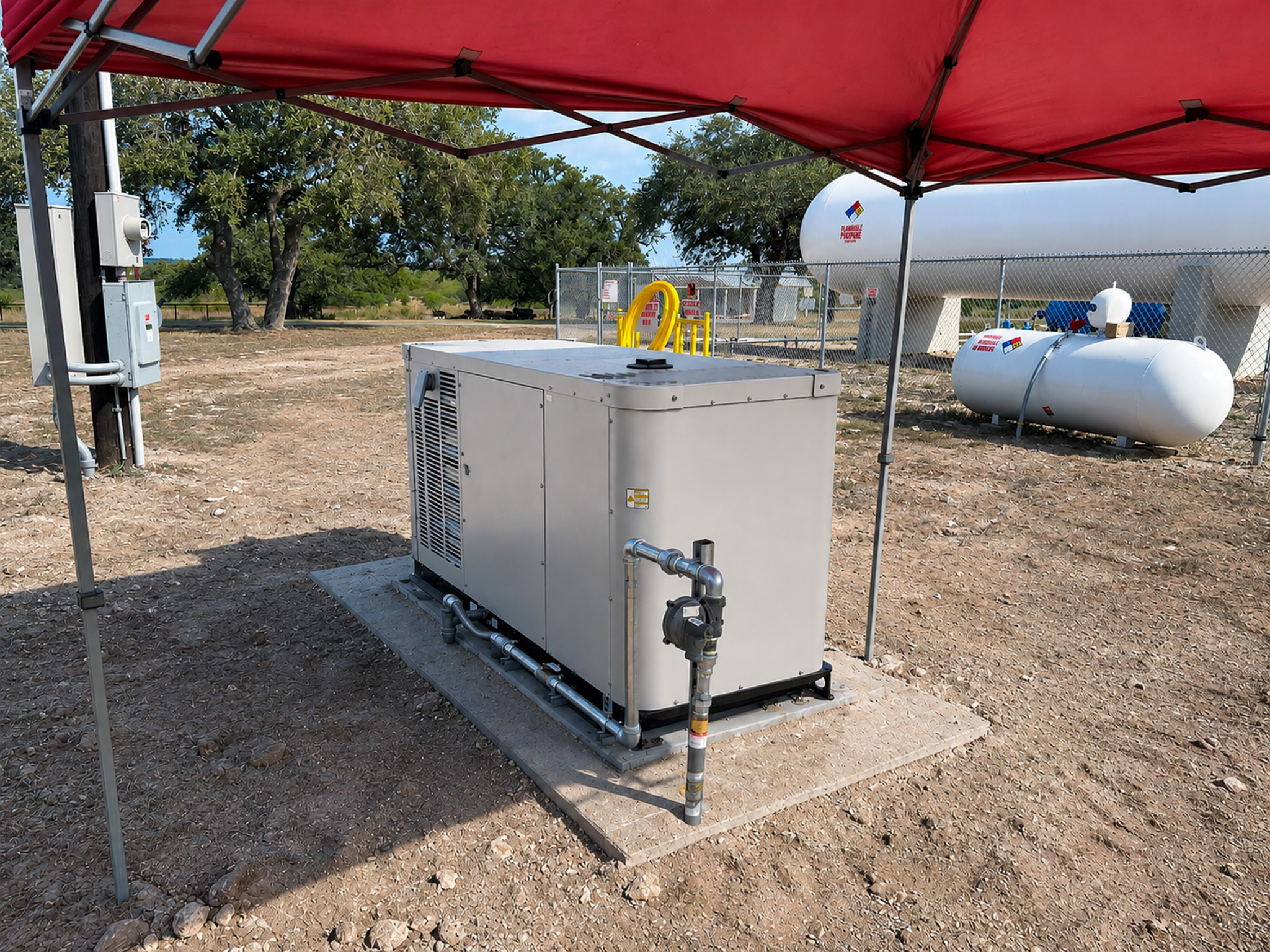 Wendt Electrical Services commercial generator installation in Victoria, Texas